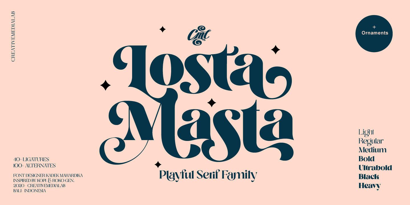 Пример шрифта Losta Masta Bold